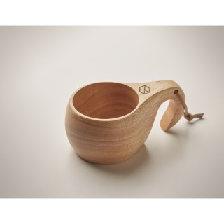 Vaso de madera con cordón personalizado